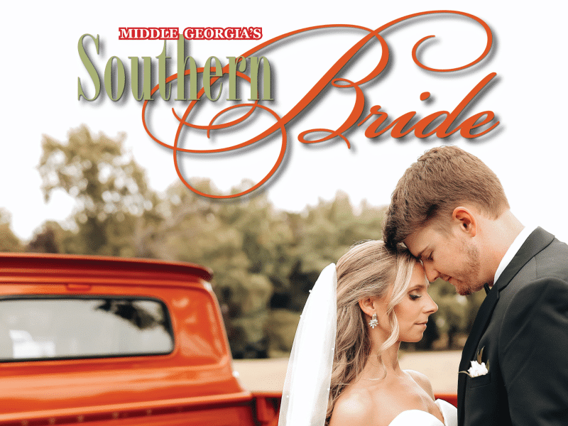 Cover image from the 2025 Middle Georgia Southern Bride magazine